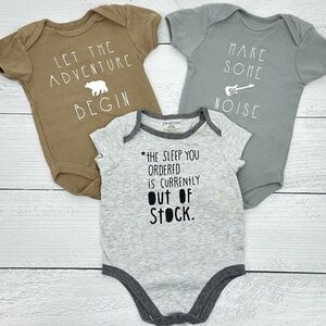 Rene Rofe First Impressions Baby Onesies Set of 3